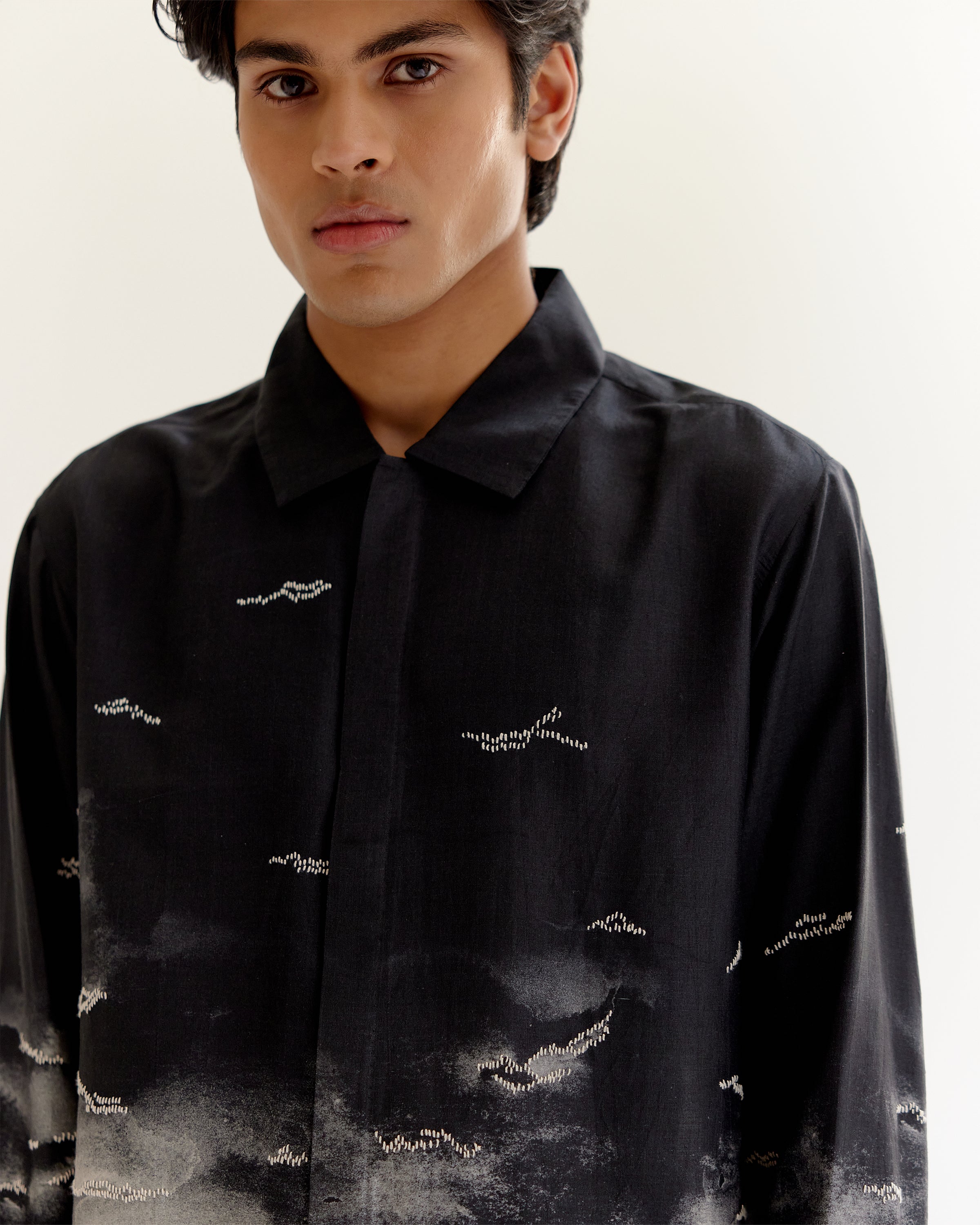 COUNTRYMADE Shirts Smoke Cloud Shirt chemise soie sur mesure