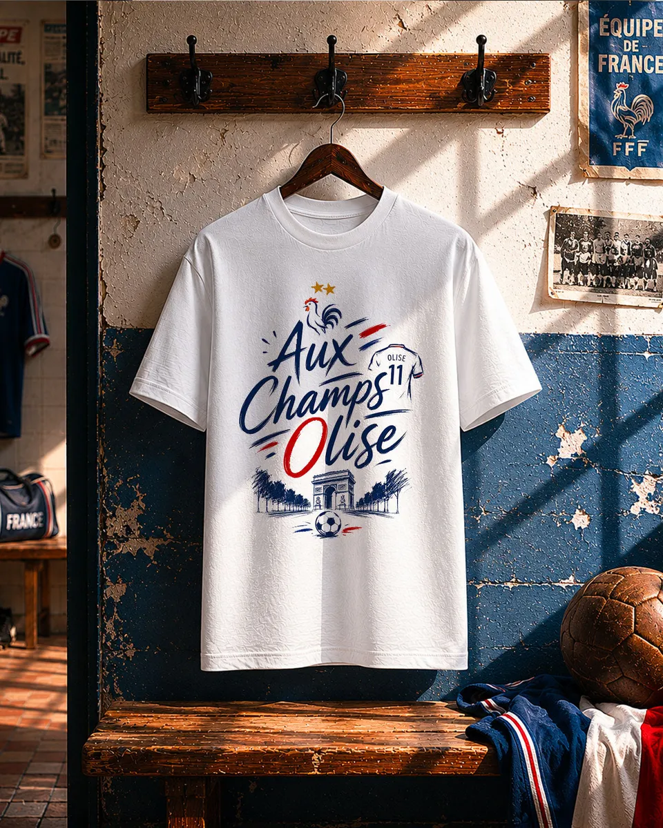 Juste Un T-shirt T-shirts Brodés Aux Champs Olise t-shirt brodé blanc