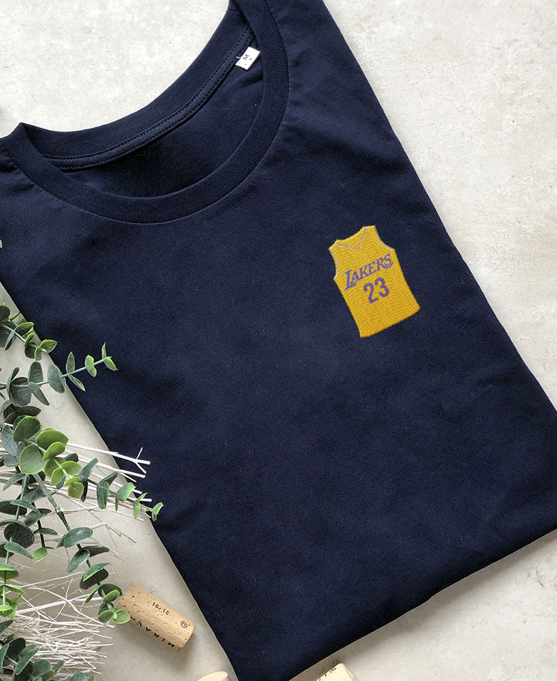Juste Un T-shirt T-shirts Brodés Lakers t-shirt brodé