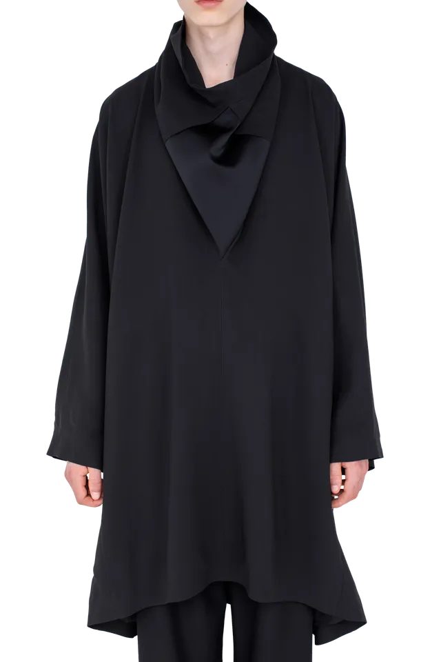 Kiko Kostadinov Tops MODER Tunic tunique Slate Black viscose