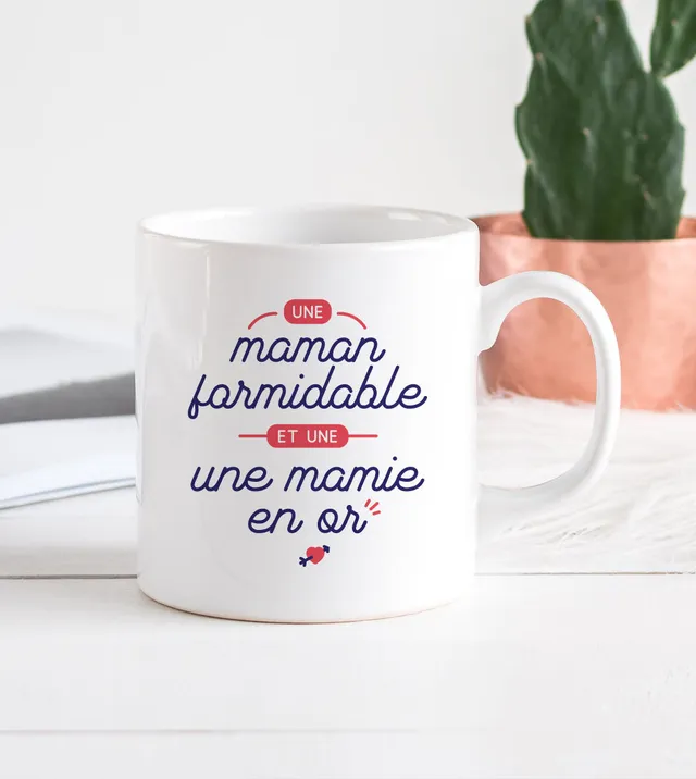 Juste Un T-shirt Mugs Mug - Une Maman et une Mamie en or famille