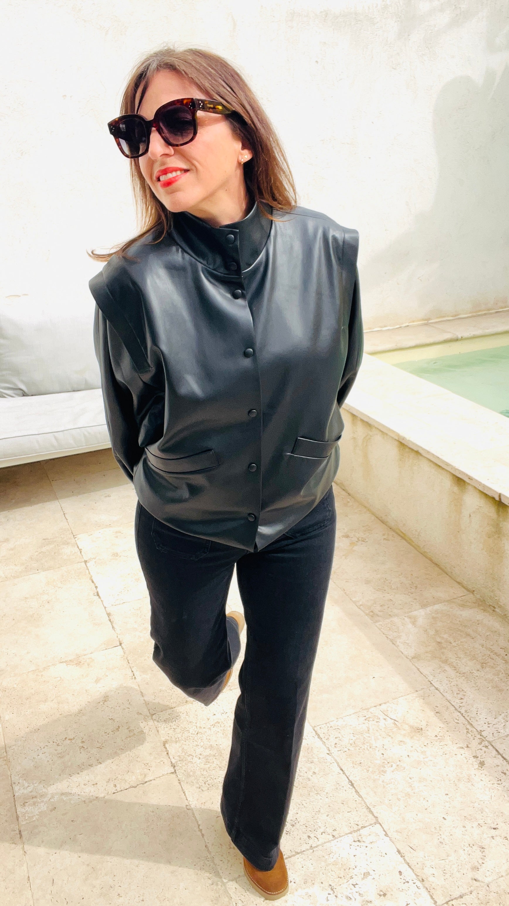 PANTRUCHE Vestes MOON blouson similicuir taille 1 ou 2