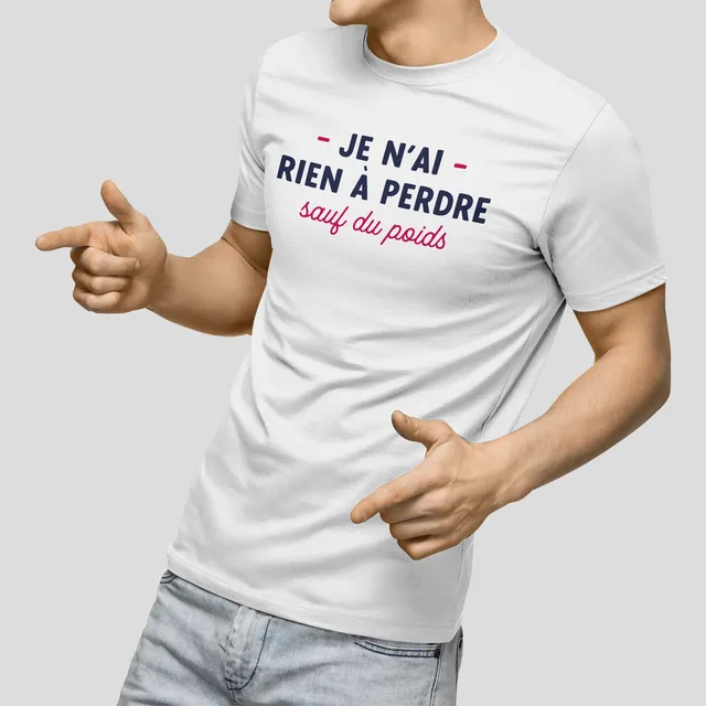 Juste Un T-shirt T-shirts Imprimés J'ai rien à perdre t-shirt homme
