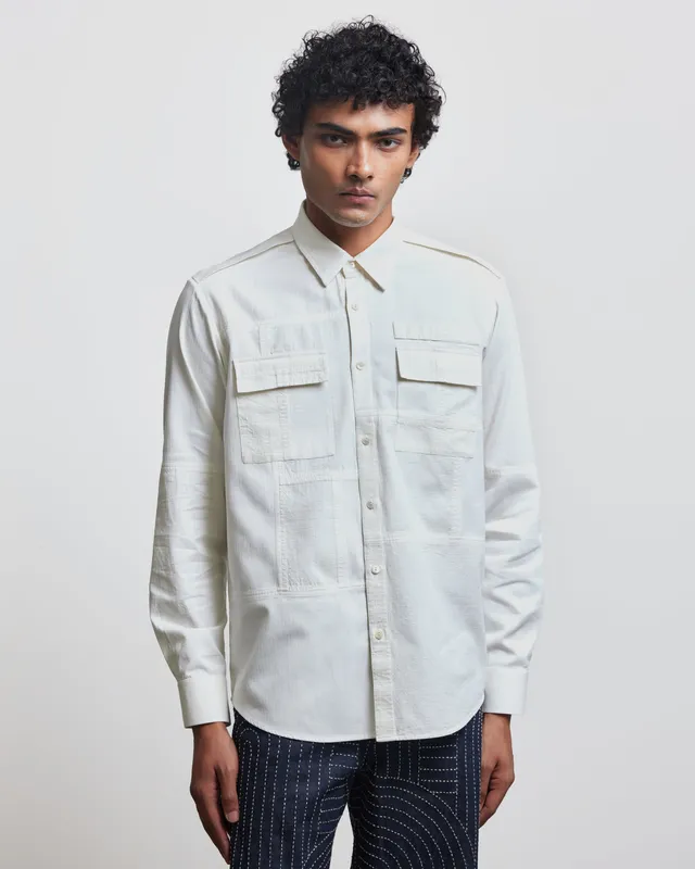 COUNTRYMADE Shirts RIPSTOP WORKWEAR SHIRT chemise ripstop brodée