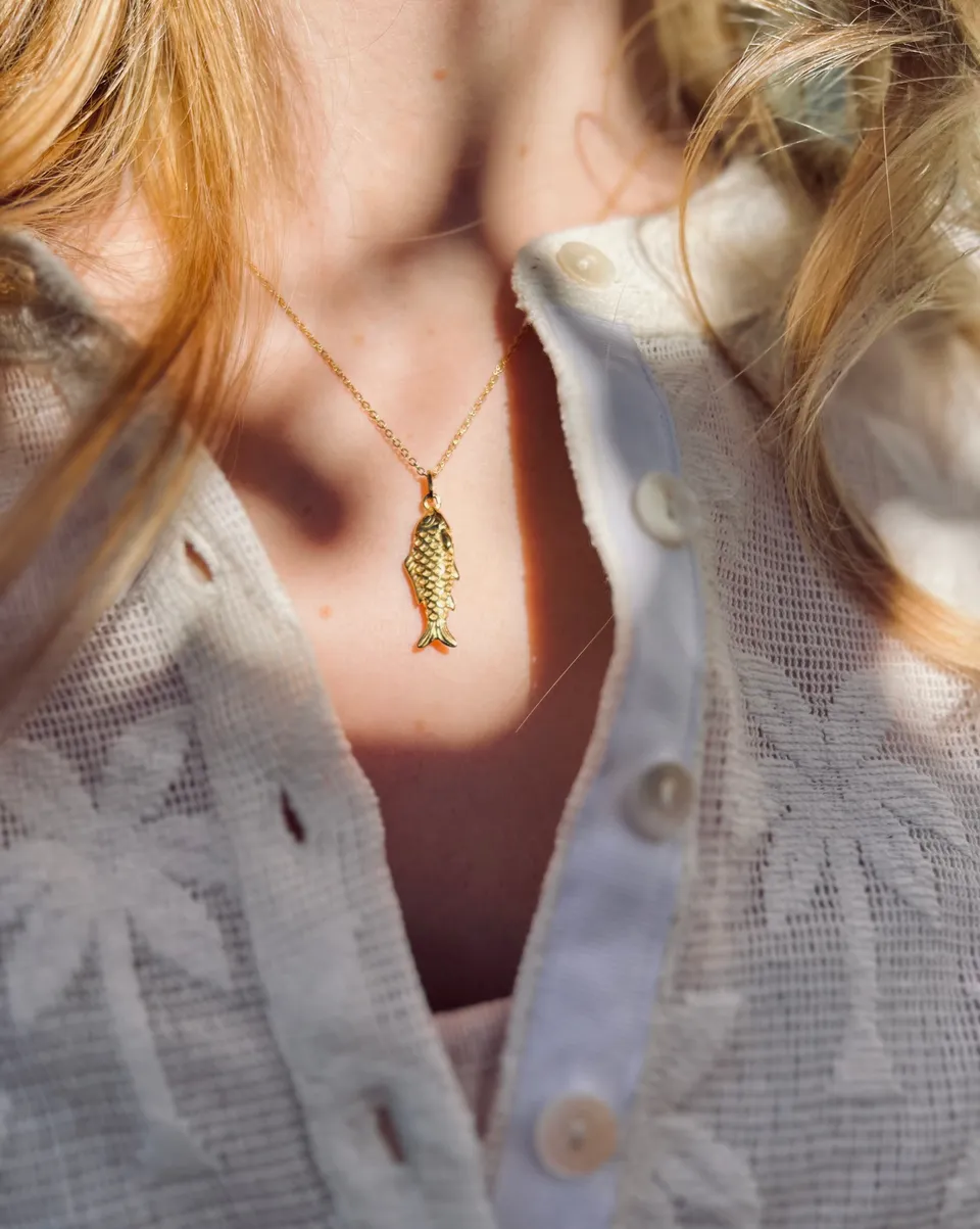 PANTRUCHE Colliers FISH collier poisson en acier inoxydable