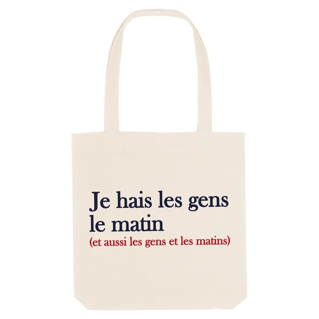 Juste Un T-shirt Tote Bags Je hais les gens tote bag naturel