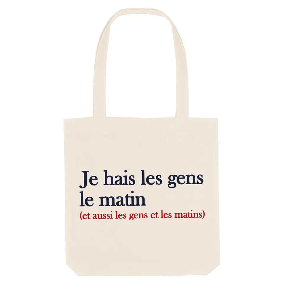 Juste Un T-shirt Tote Bags Je hais les gens tote bag naturel