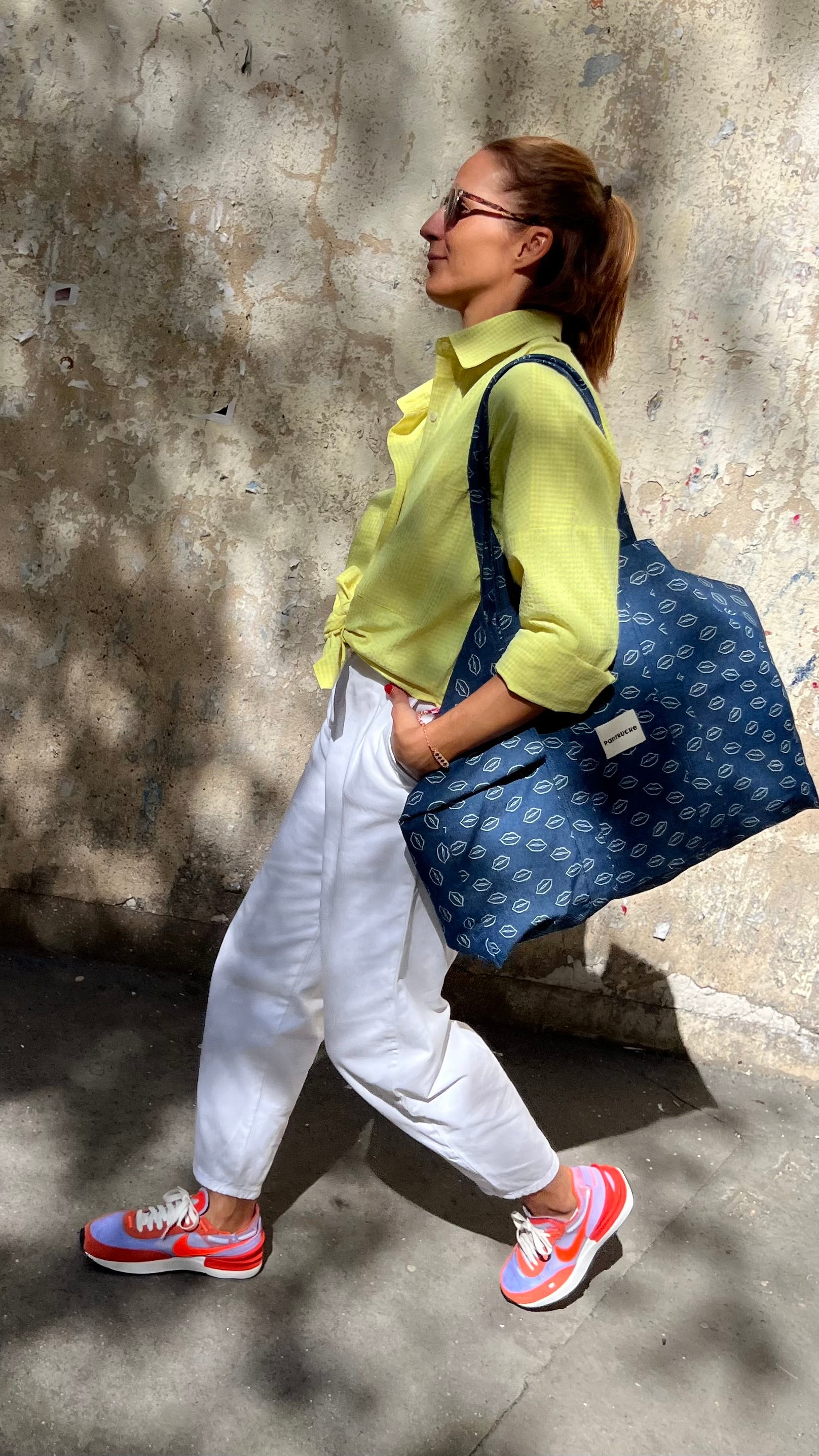 PANTRUCHE Sacs Cabas Otis bouche grand cabas coton doublé