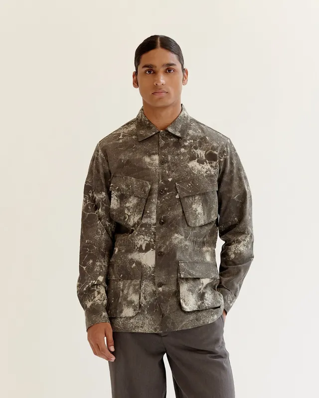 COUNTRYMADE Jackets Skin Textured Batik Jungle Jacket veste sur commande