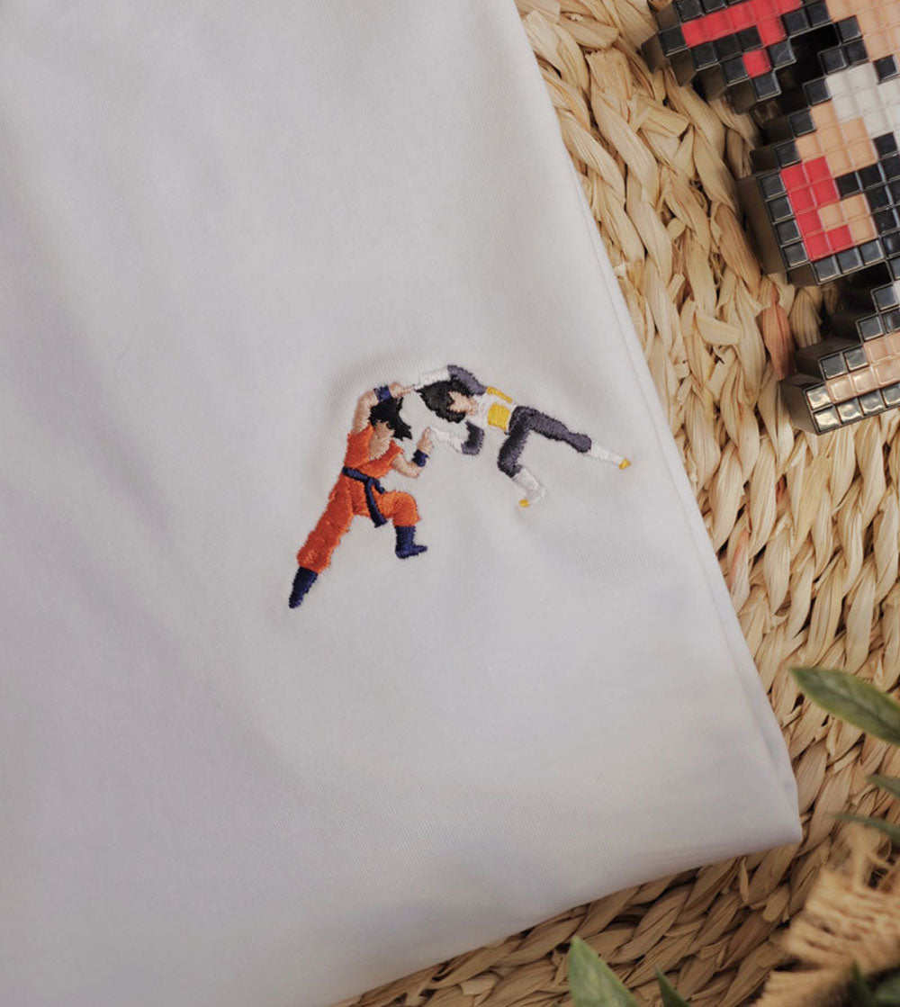 Juste Un T-shirt T-shirts Brodés Fusion t-shirt brodé coton biologique