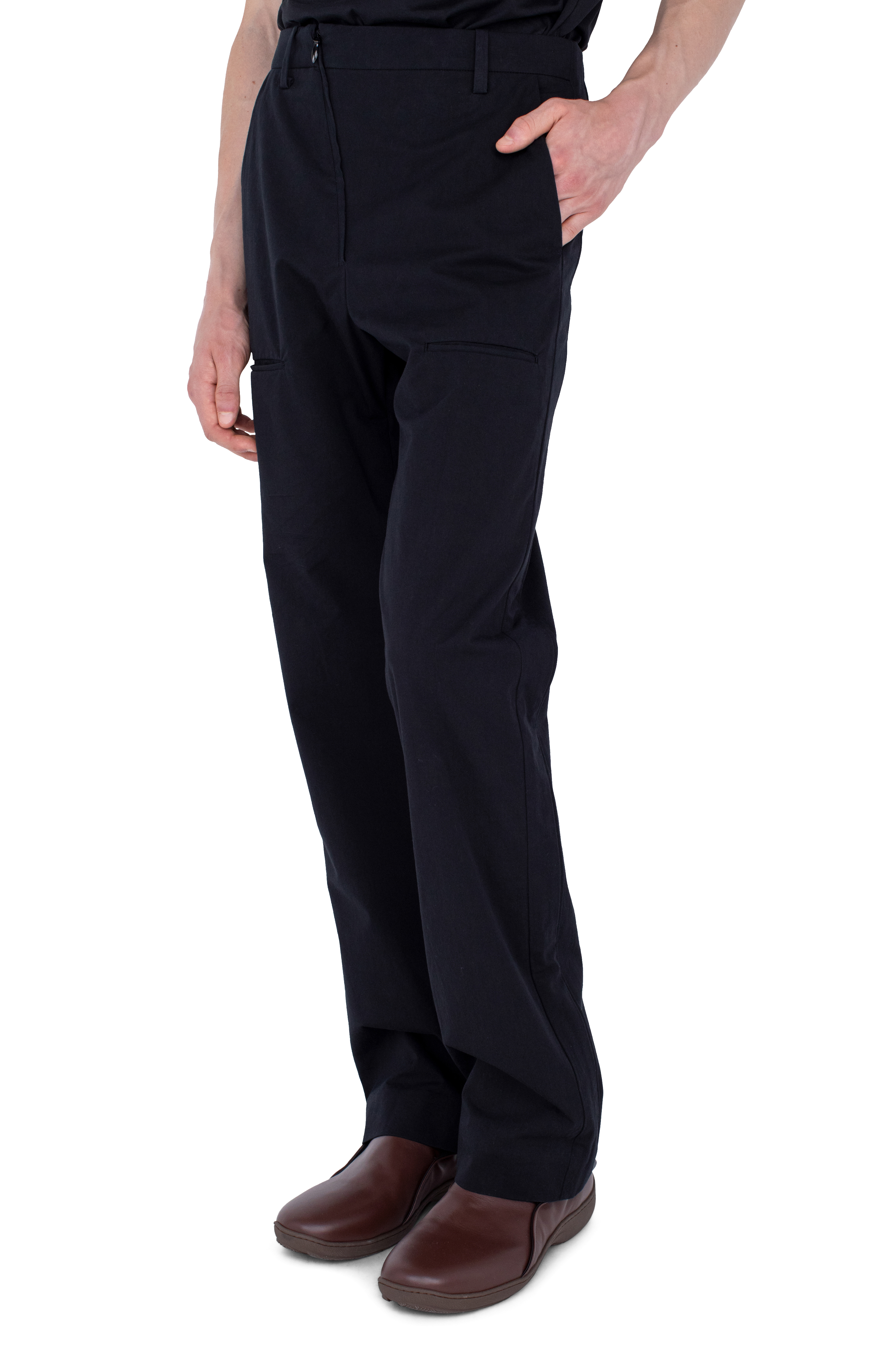 Kiko Kostadinov Bottoms GRAATSMA Trouser pantalon Shadow Black coton bio