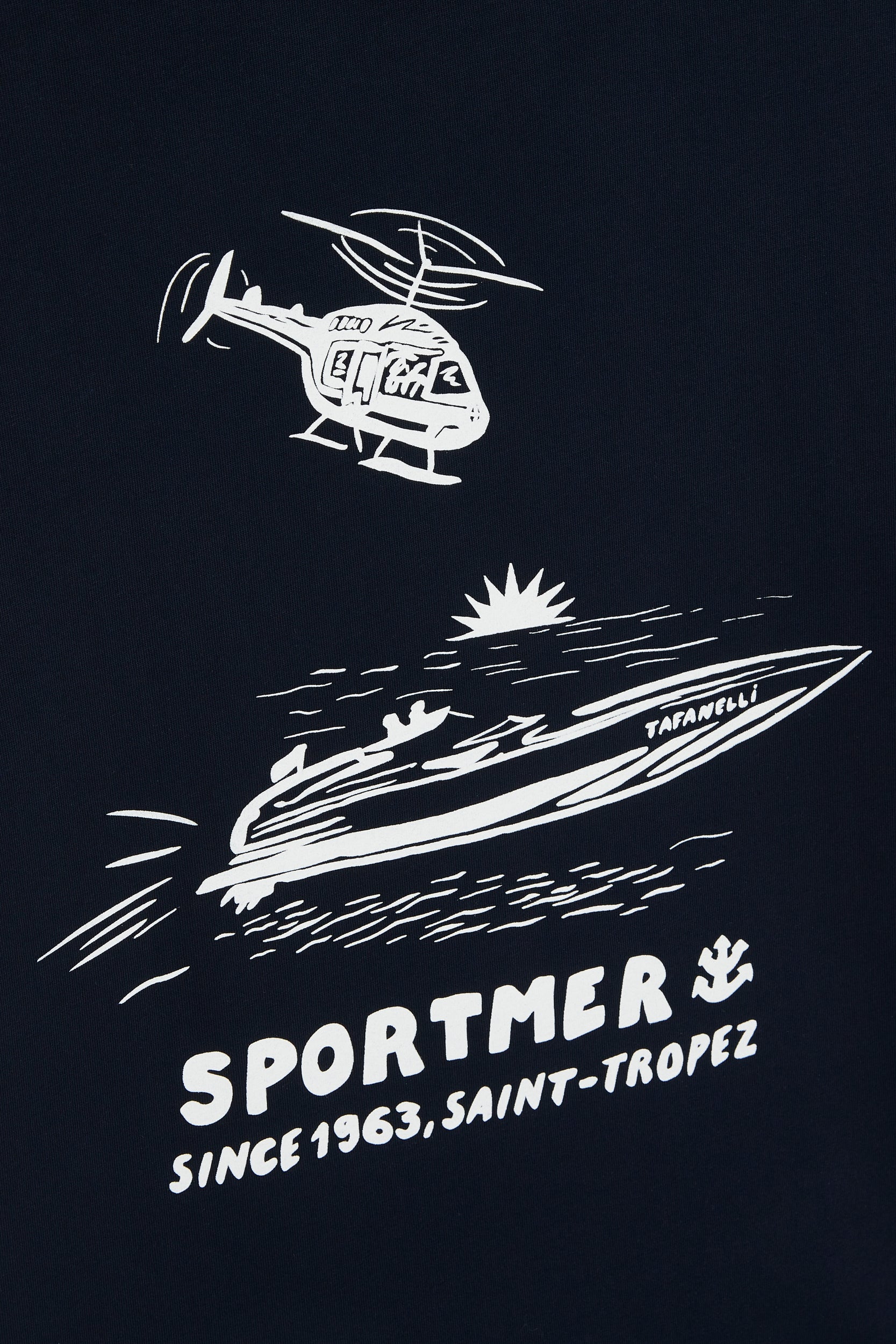 TAFANELLI T-Shirts Le Sportmer t-shirt navy édition limitée