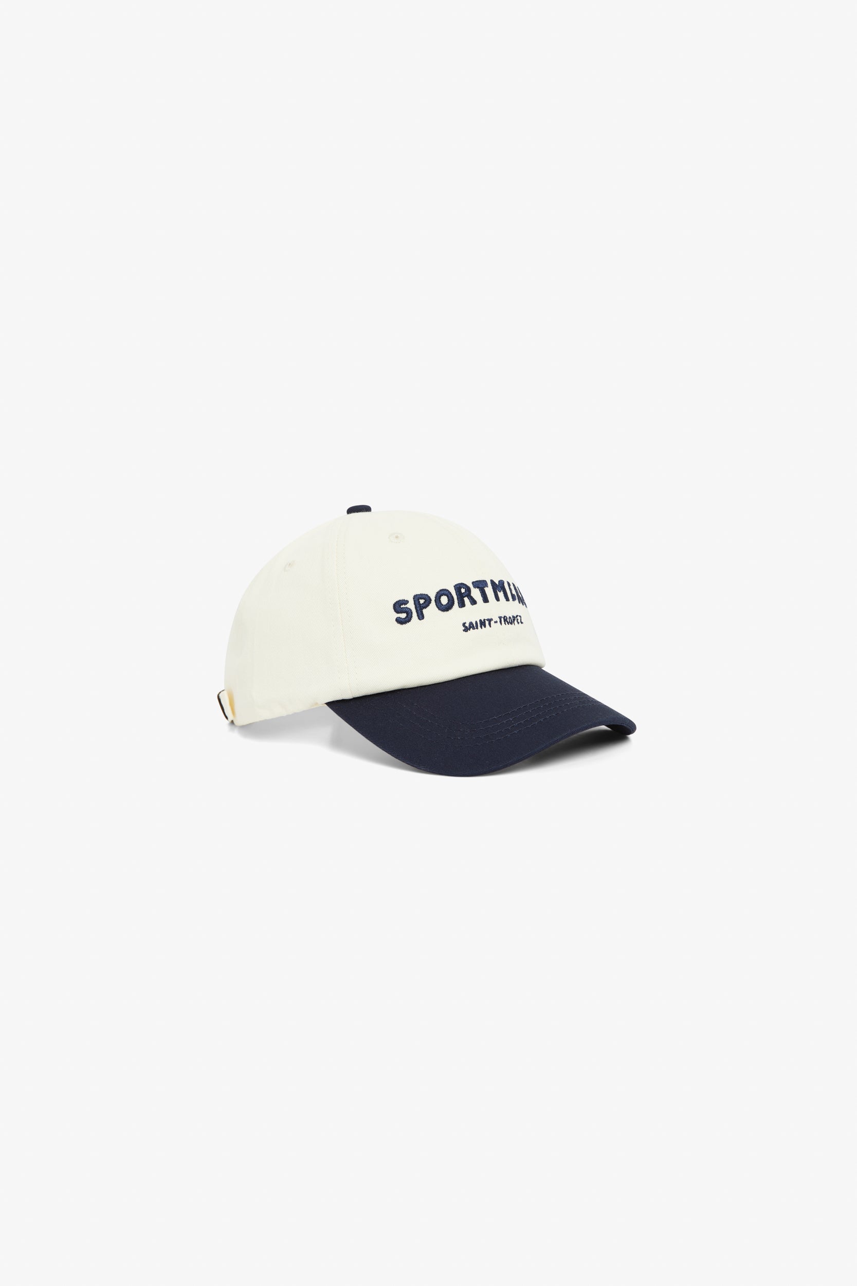 TAFANELLI Casquettes La SPORTMER Cap casquette écru et navy brodée