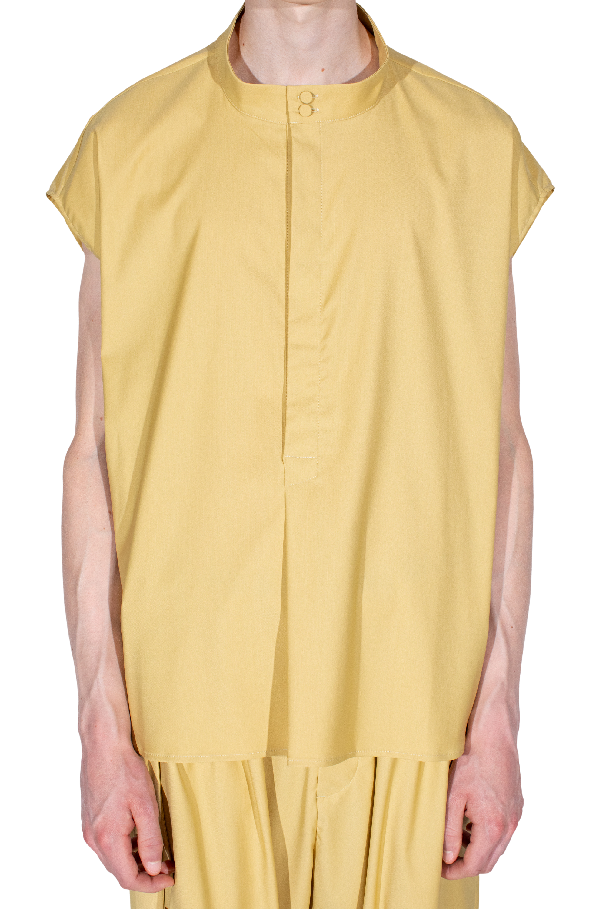 Kiko Kostadinov Shirts ONATE chemise sans manches Mimosa