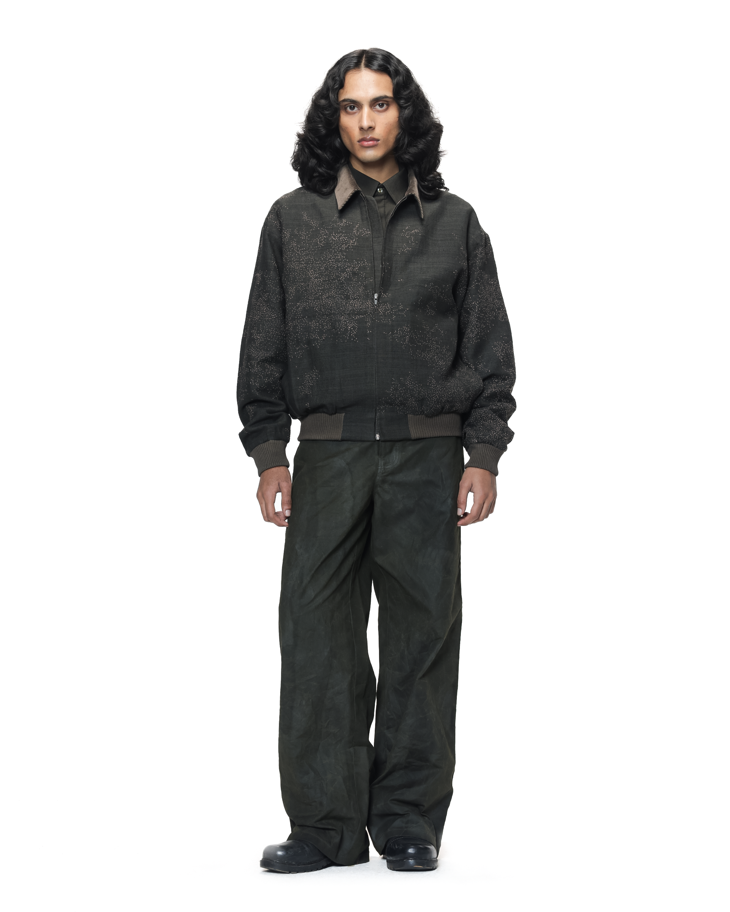 COUNTRYMADE Jackets Dust Cloud Bomber veste bomber en soie Matka brodée