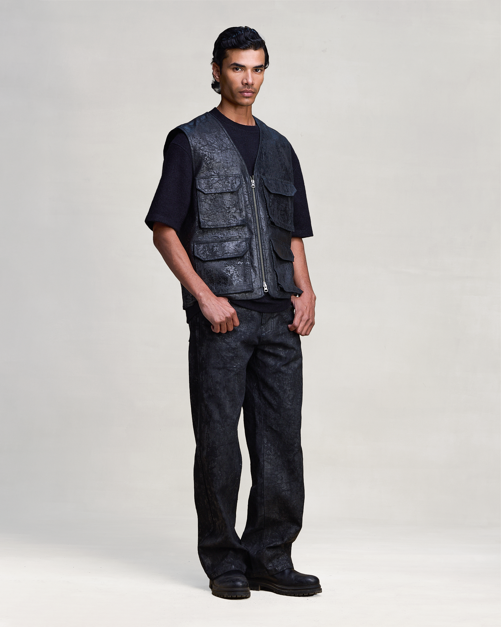 COUNTRYMADE Jackets CORRODE TAR UTILITY VEST gilet denim taille S à XXL