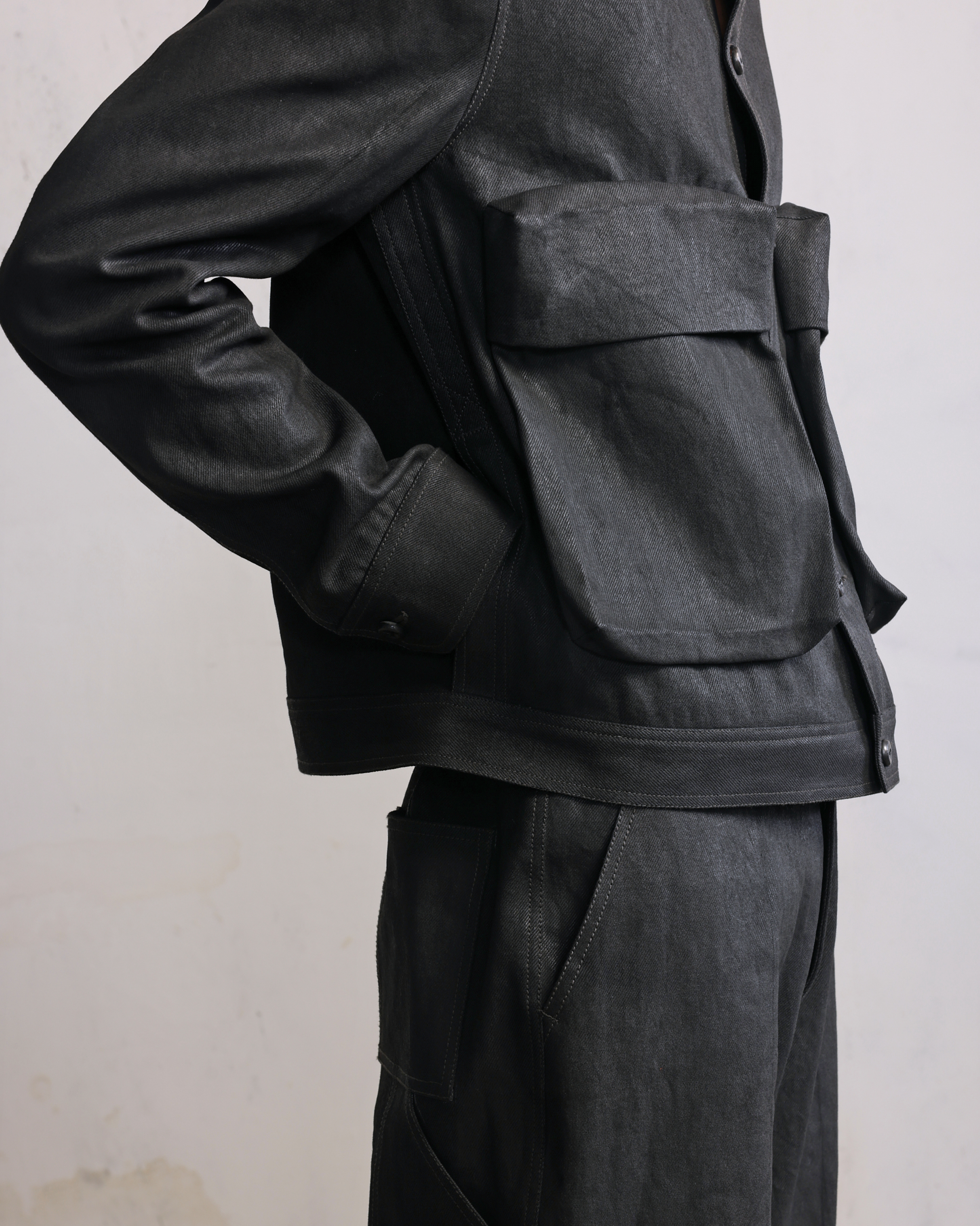 COUNTRYMADE Jackets Utility Pocket veste denim grise