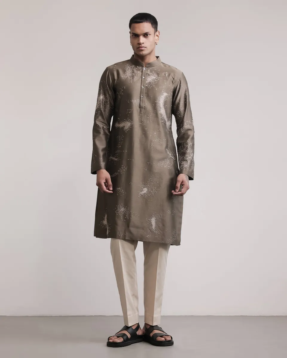 COUNTRYMADE Kurtas Trail Drift Kurta Set ensemble kurta en soie Chanderi