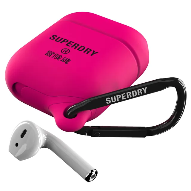 Superdry Coques de Protection Airpod coque rose en silicone