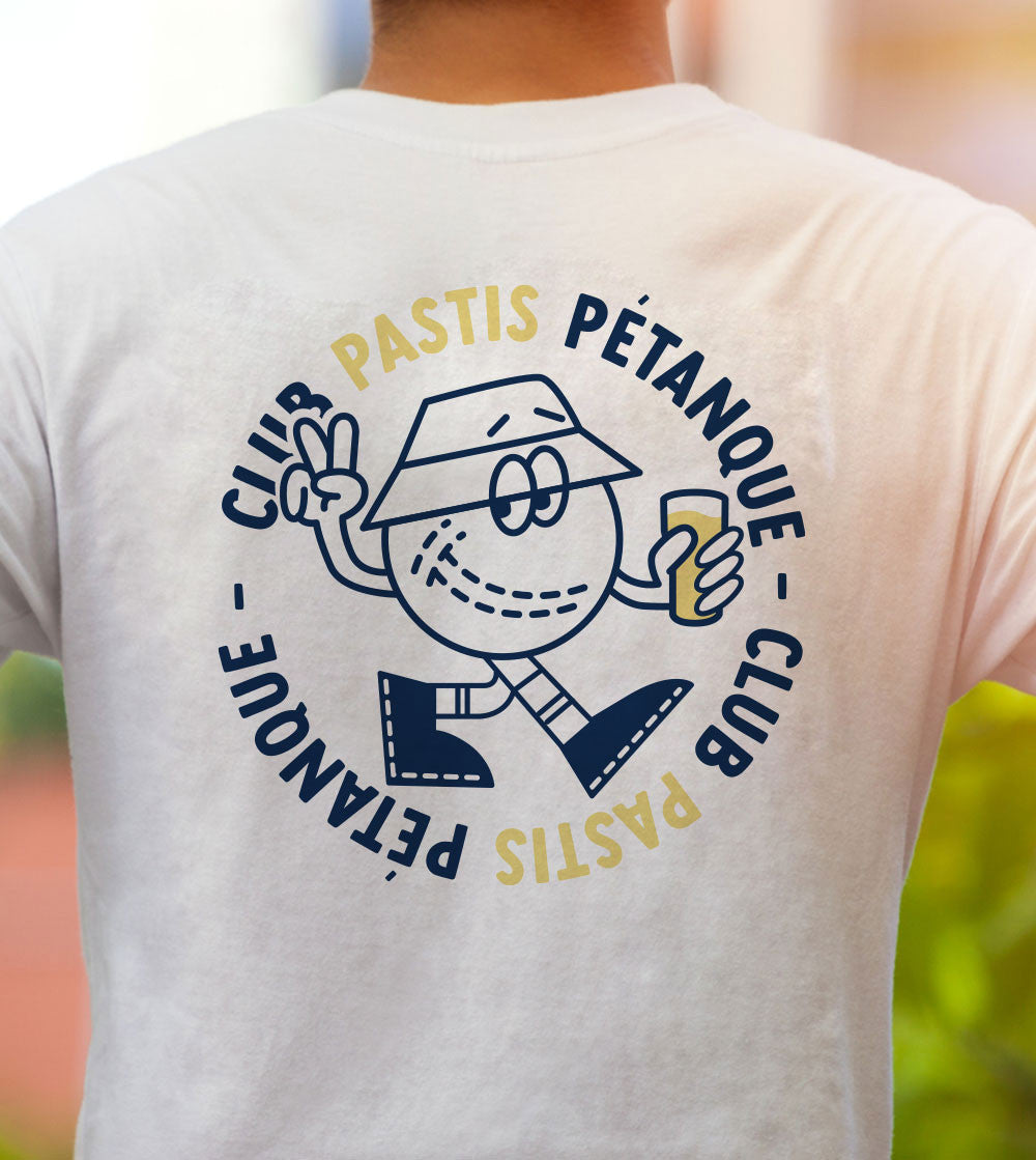Juste Un T-shirt T-shirts Imprimés Club Pastis Pétanque t-shirt coton biologique