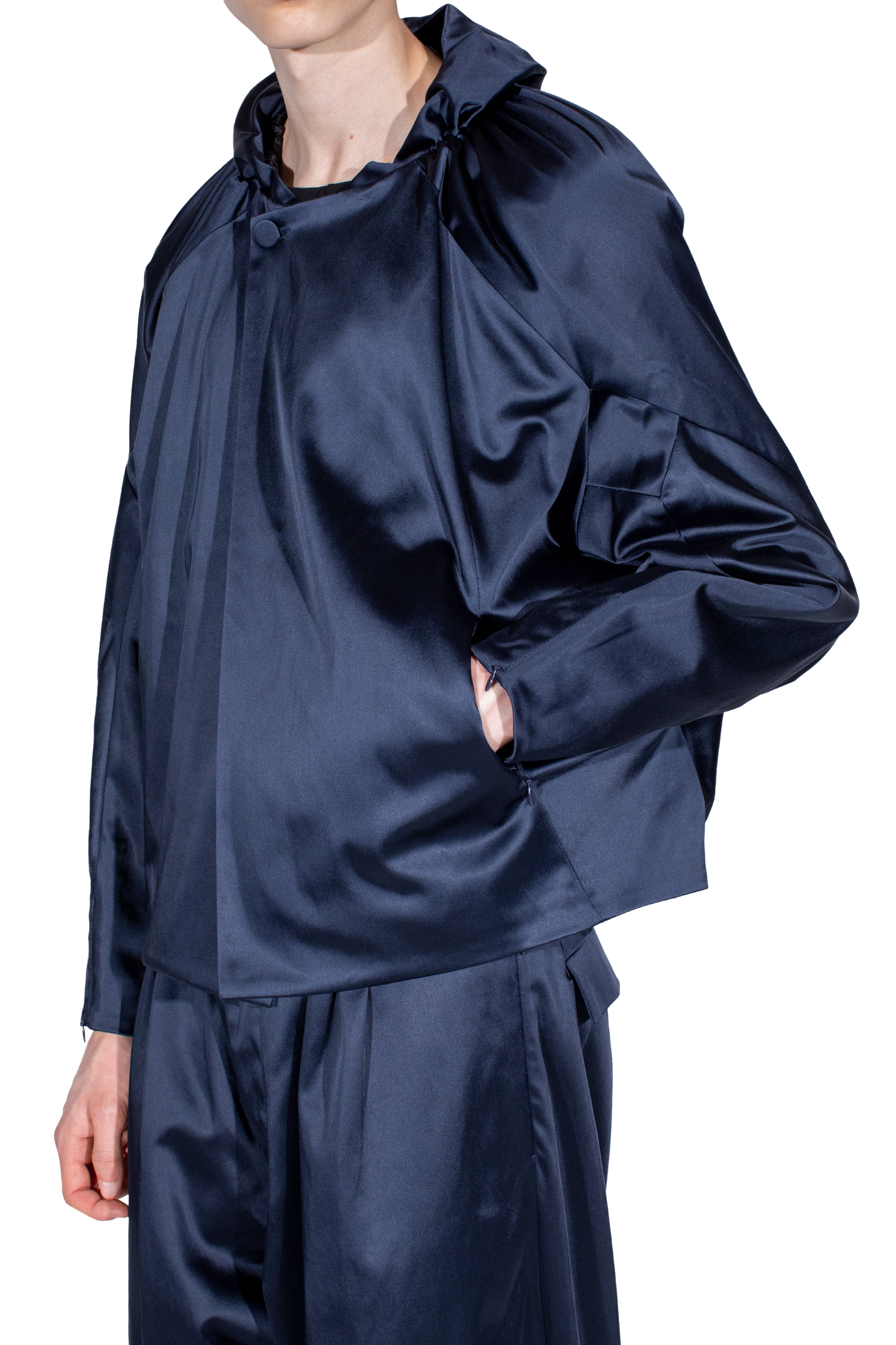 Kiko Kostadinov Outerwear HELMOND Gathered Blouson blouson Dark Sapphire court