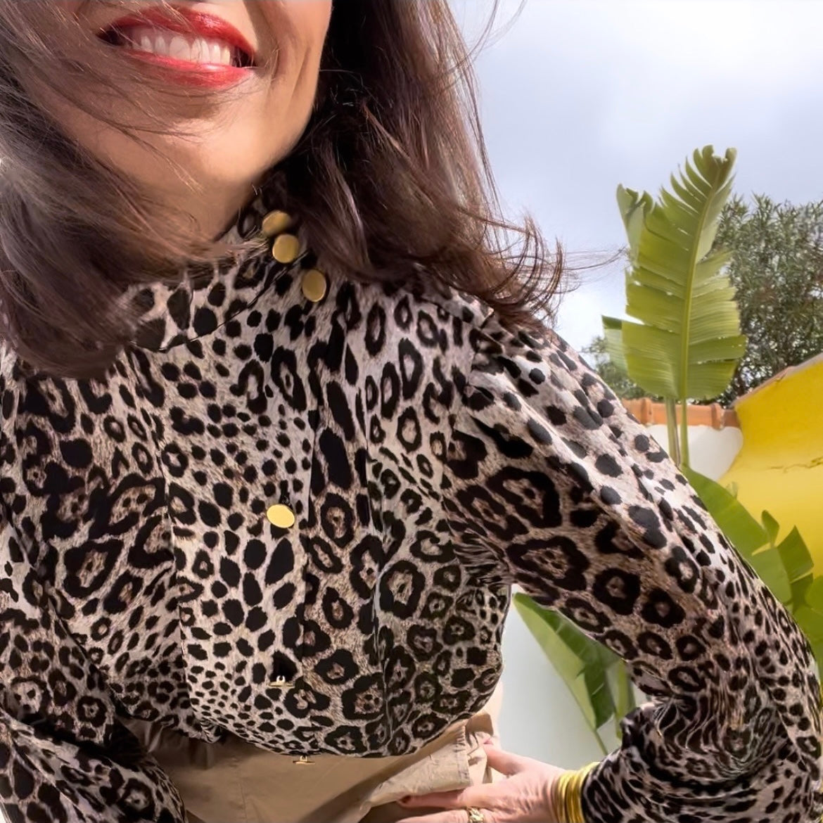PANTRUCHE Chemises Blouse DJANGO léopard en viscose
