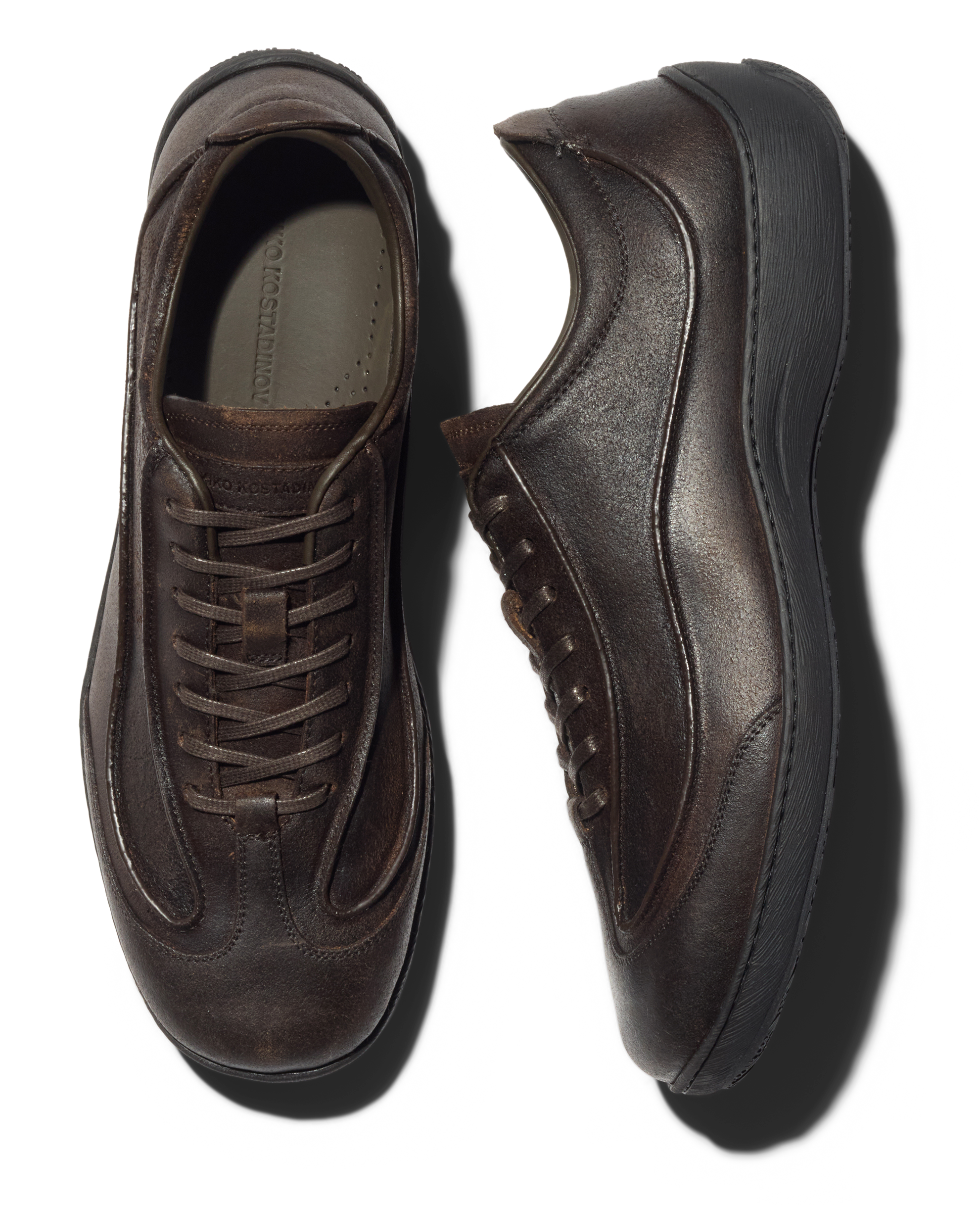 Kiko Kostadinov Shoes SARGO Shoes chaussures Antique Brown en cuir