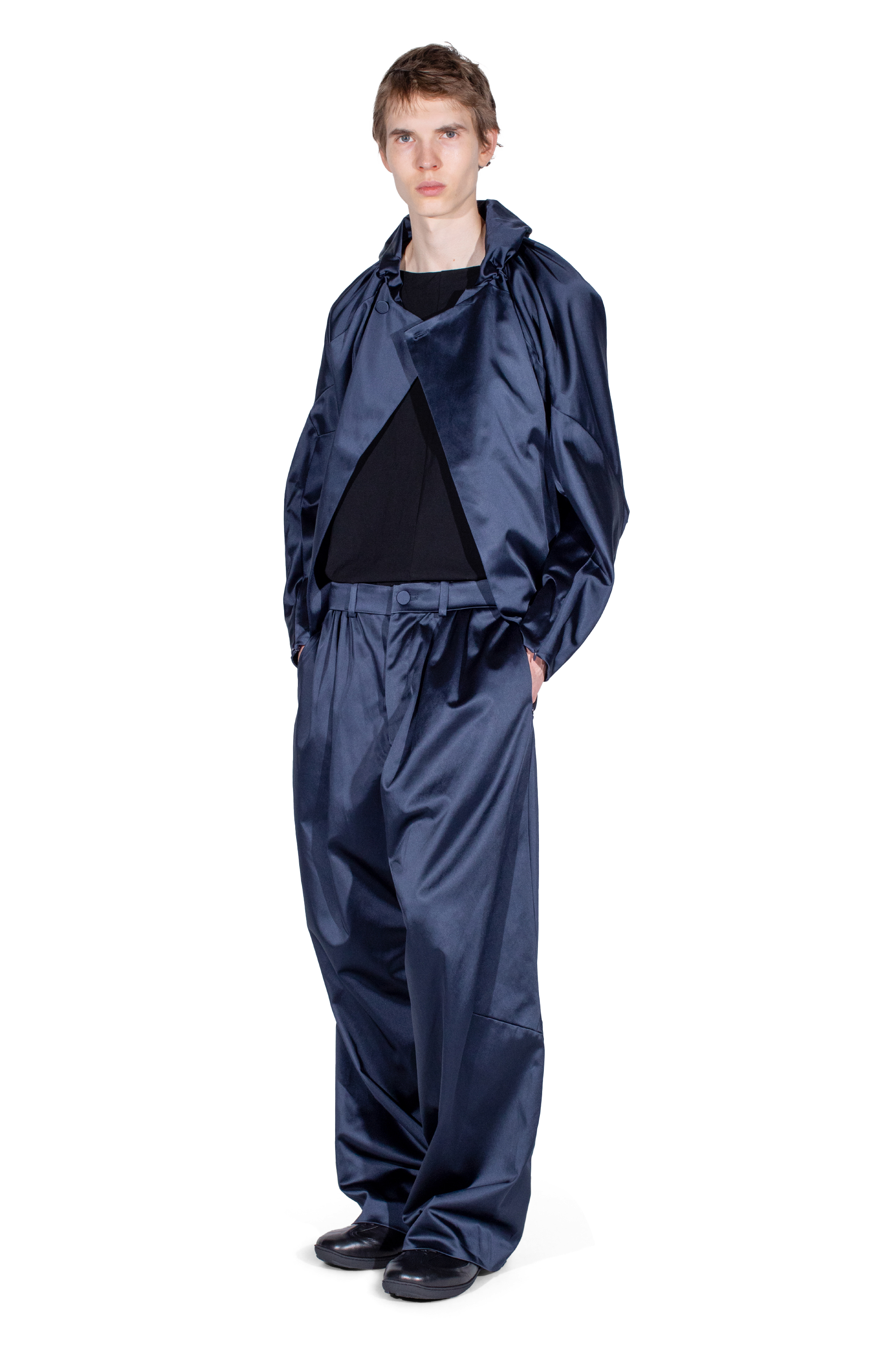 Kiko Kostadinov Bottoms HELMOND pantalon Dark Sapphire 44–52 coton