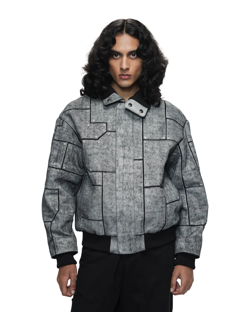 COUNTRYMADE Jackets Fuselage Bomber veste bomber en denim de coton sur commande