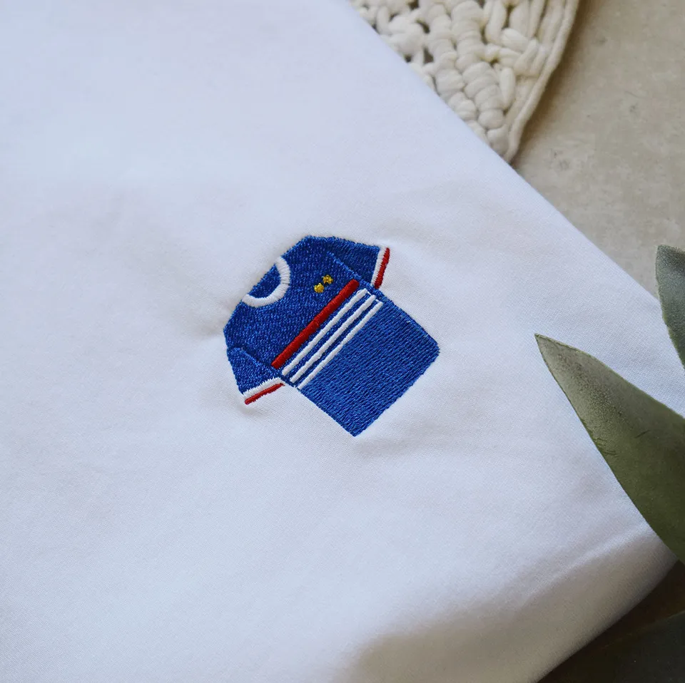 Juste Un T-shirt T-shirts Brodés France 98 T-shirt brodé