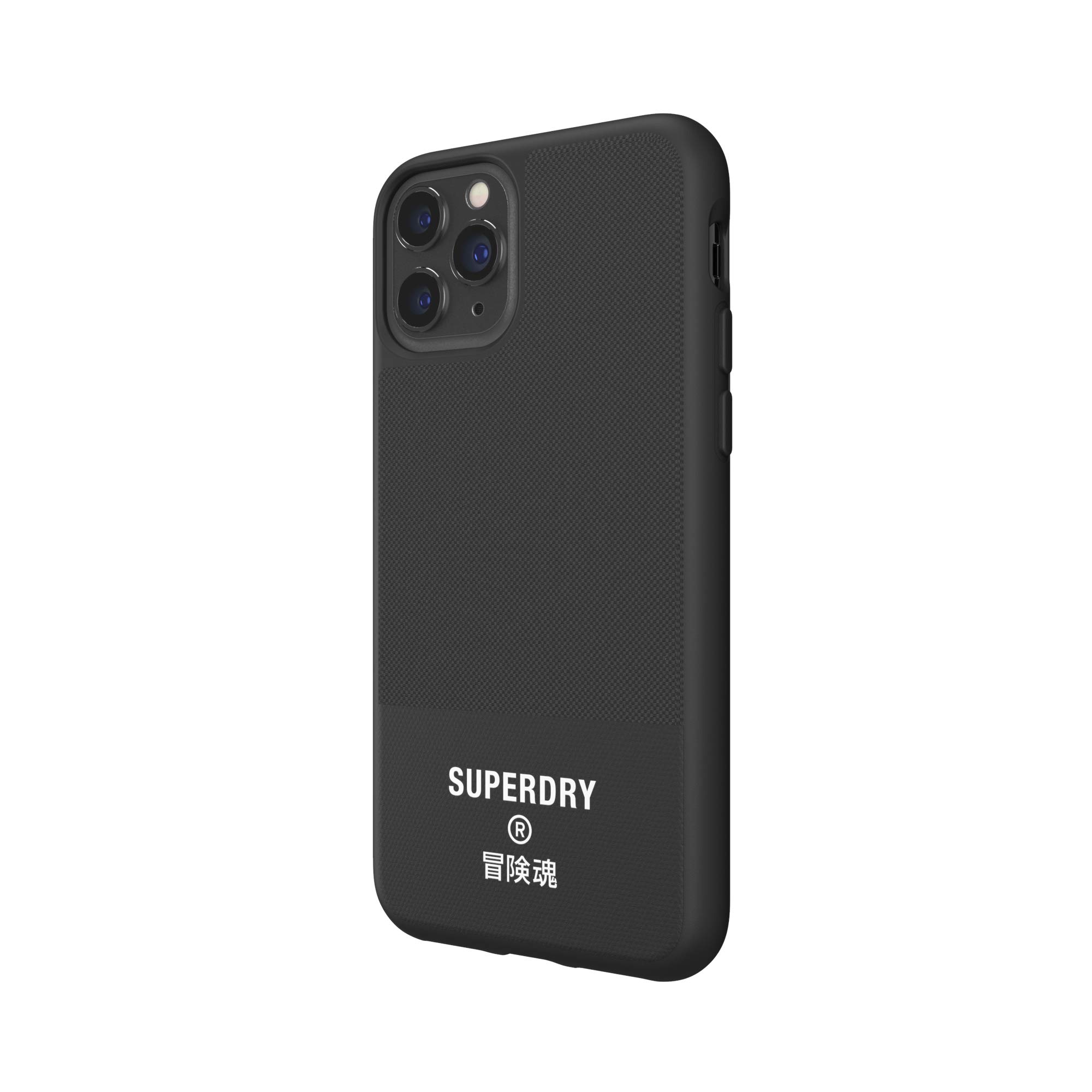 Superdry Coques de Protection coque iPhone 11 Pro noire en toile moulée