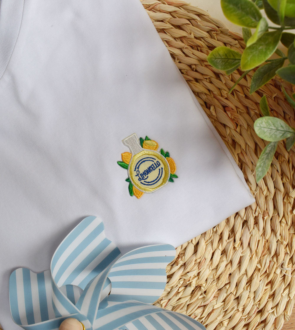 Juste Un T-shirt T-shirts Brodés Limoncello t-shirt brodé coton bio