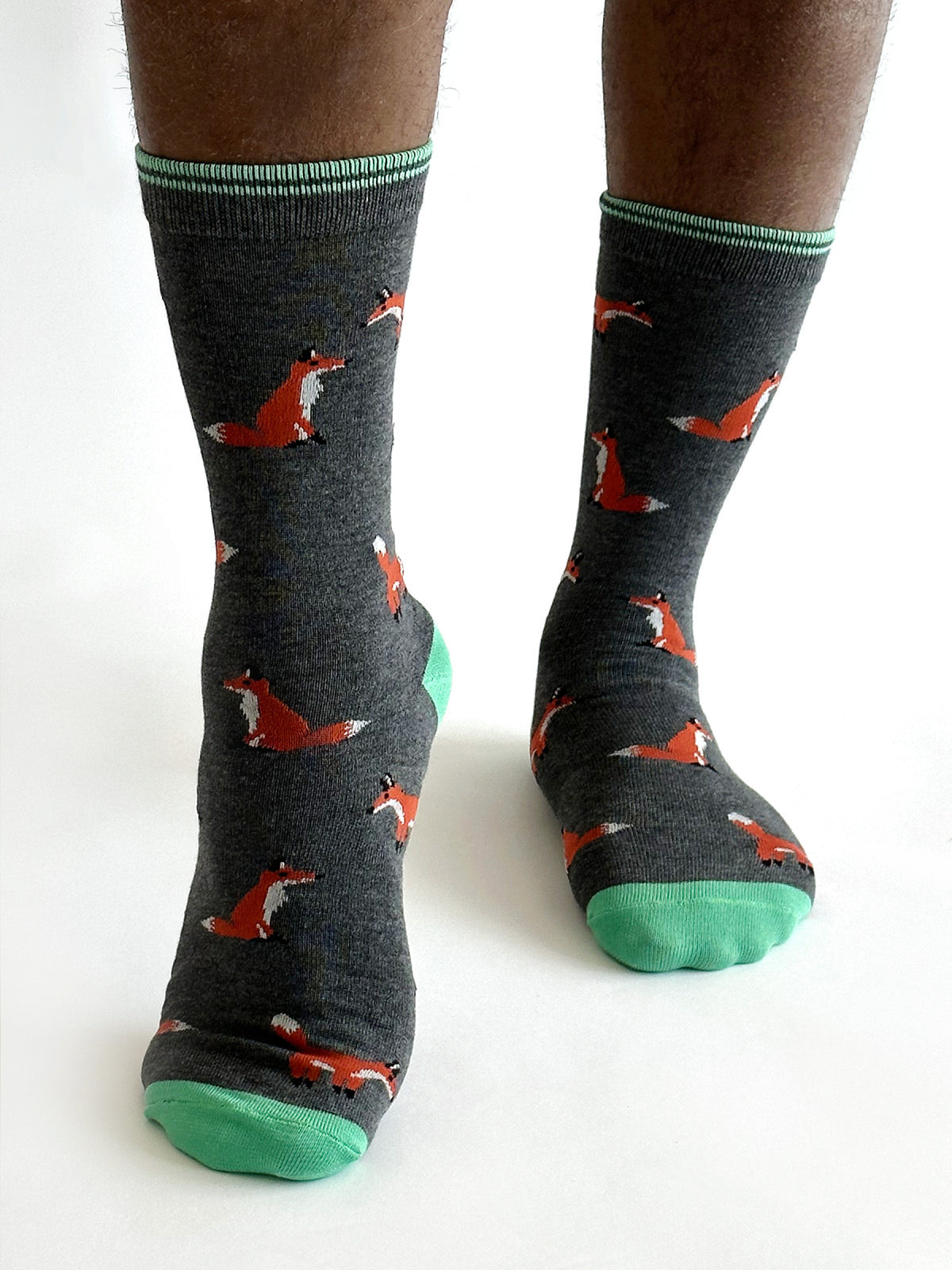 Thought Chaussettes homme renards en bambou taille 40-44 anti-bactériennes