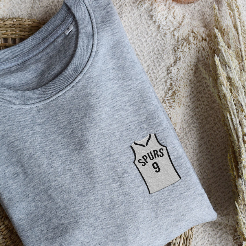 Juste Un T-shirt Sweats Brodés Spurs sweat brodé basket