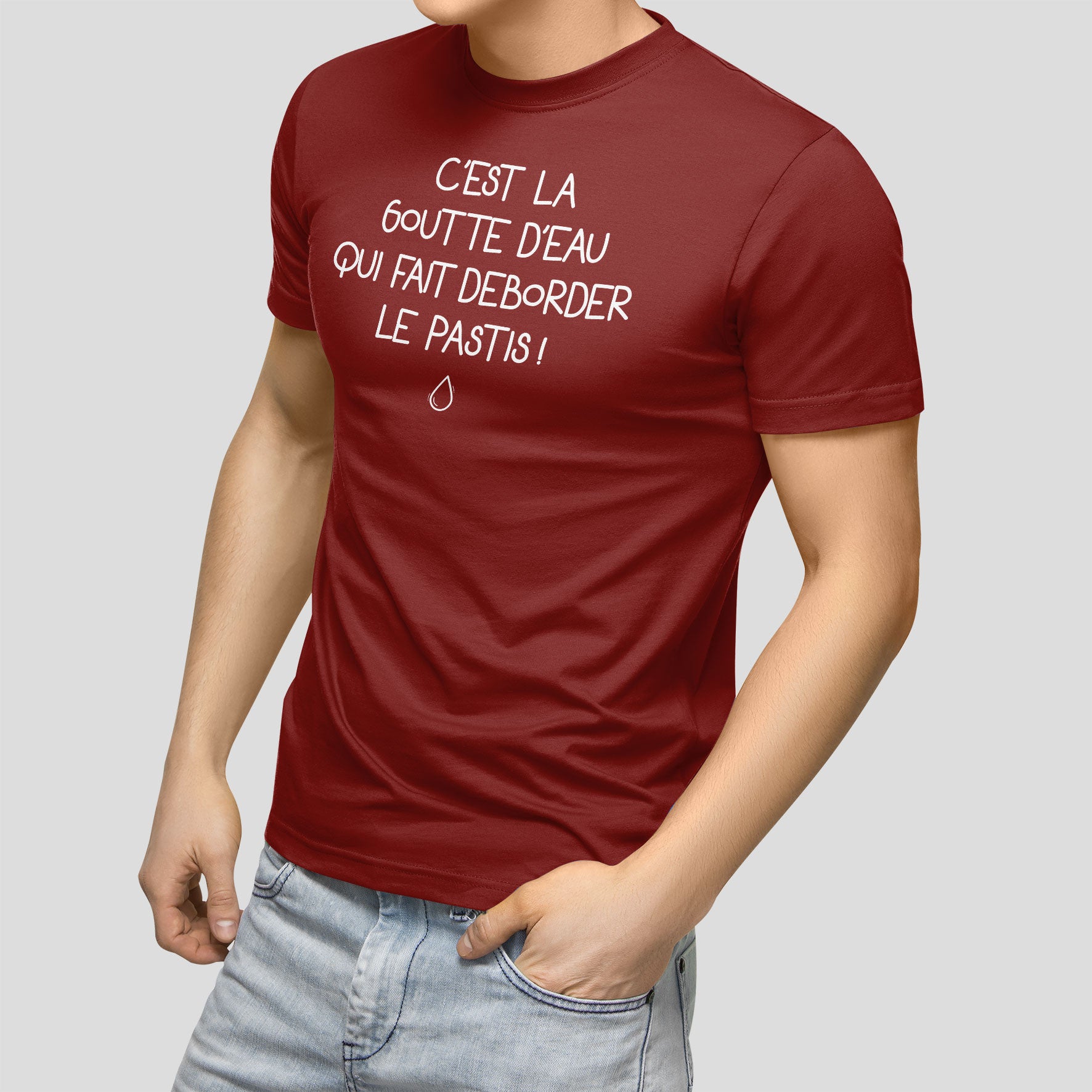Juste Un T-shirt T-shirts Imprimés C'est la goutte d'eau T-shirt homme