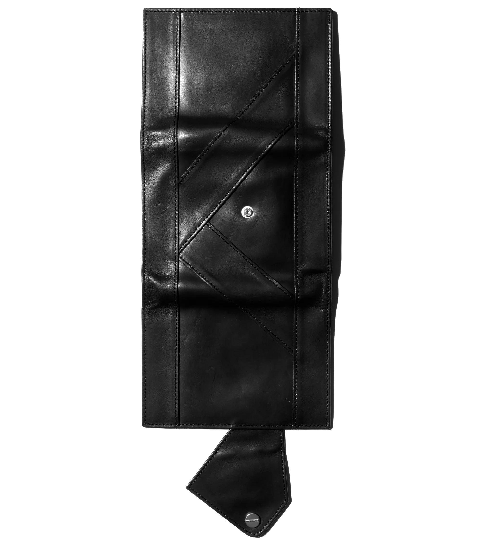 Kiko Kostadinov Bags ORVOS K-Wallet portefeuille Obsidian Black en cuir grainé