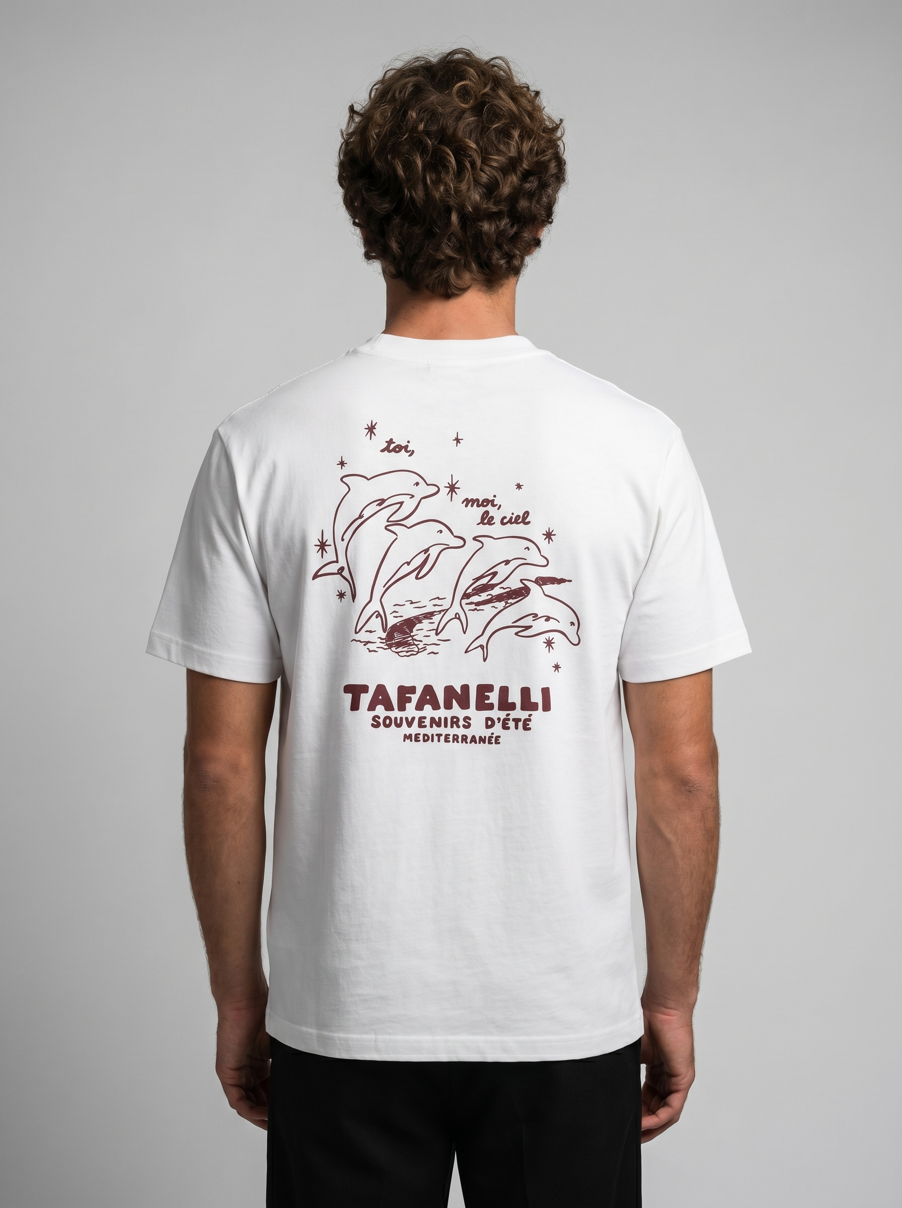 TAFANELLI T-Shirts Les Dauphins T-shirt par taille