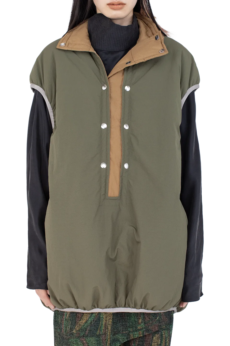 Kiko Kostadinov Knitwear AUK Pullover Gilet gilet Hunter Green réversible