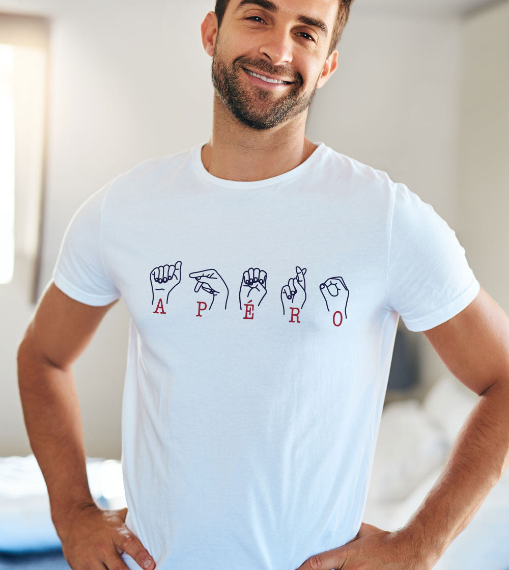 Juste Un T-shirt T-shirts Imprimés Apéro T-shirt imprimé homme