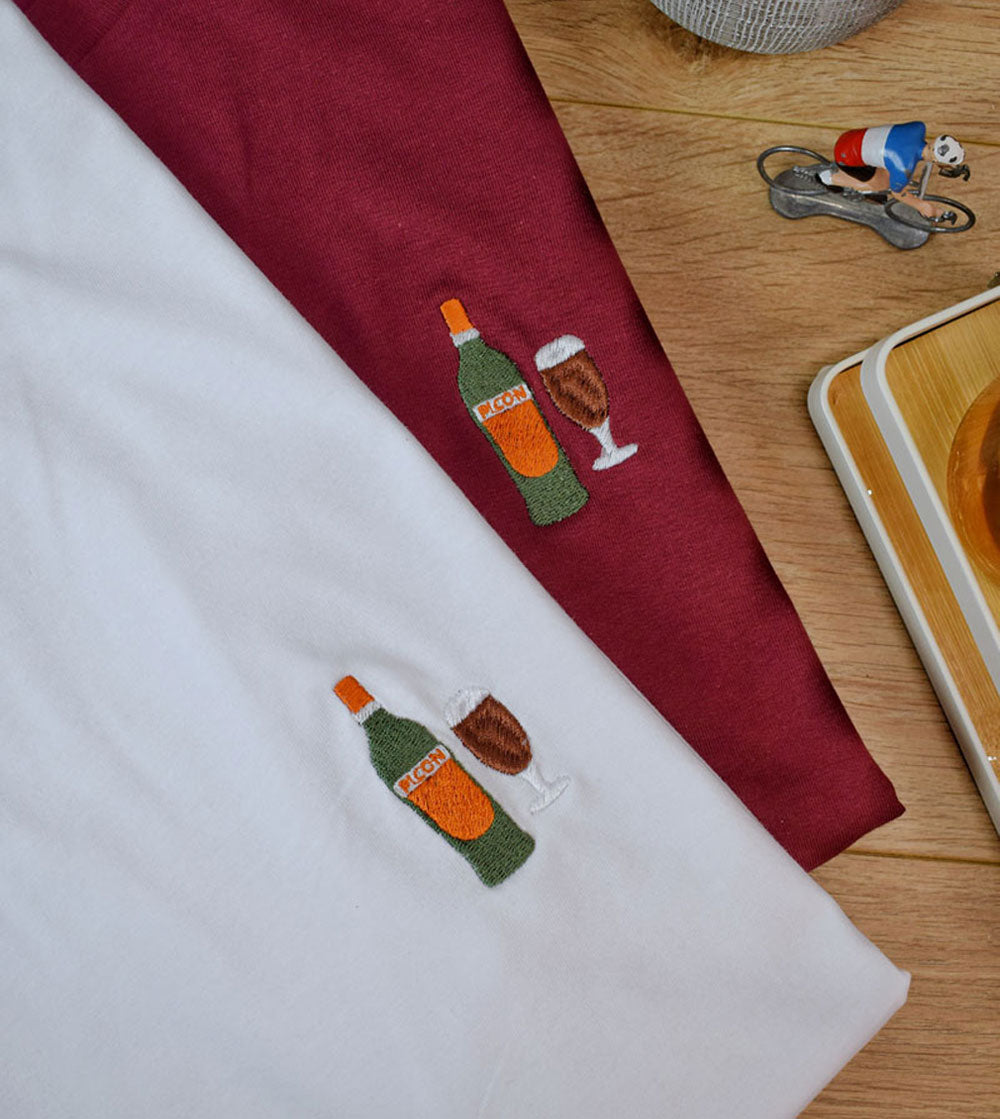 Juste Un T-shirt T-shirts Brodés Picon brodé coton bio