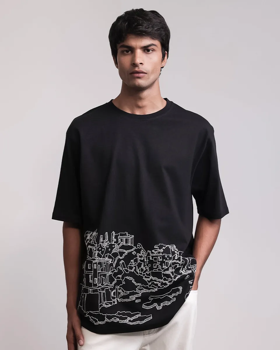 COUNTRYMADE T-shirts Concrete Memory T-Shirt noir en coton