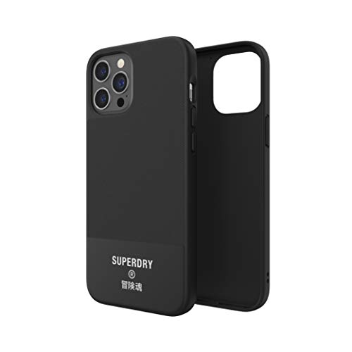 Superdry Coques de Protection coque toile moulée iPhone 12 Pro Max 6,7 pouces noire