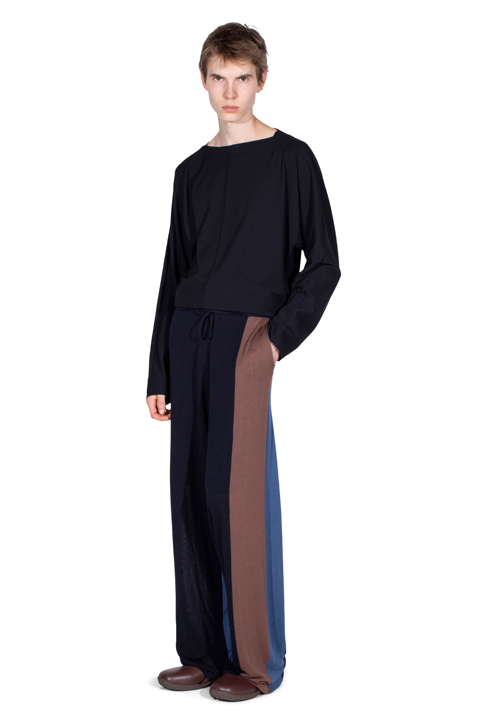 Kiko Kostadinov Knitwear SIGO Knit Trousers pantalon Brown en maille
