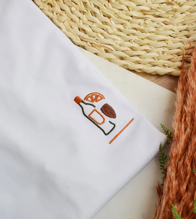 Juste Un T-shirt T-shirts Brodés Picon Bière des Vacances t-shirt coton biologique