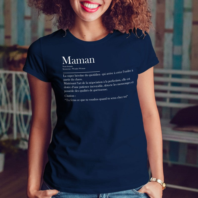 Juste Un T-shirt T-shirts Imprimés Définition Maman t-shirt imprimé coton bio