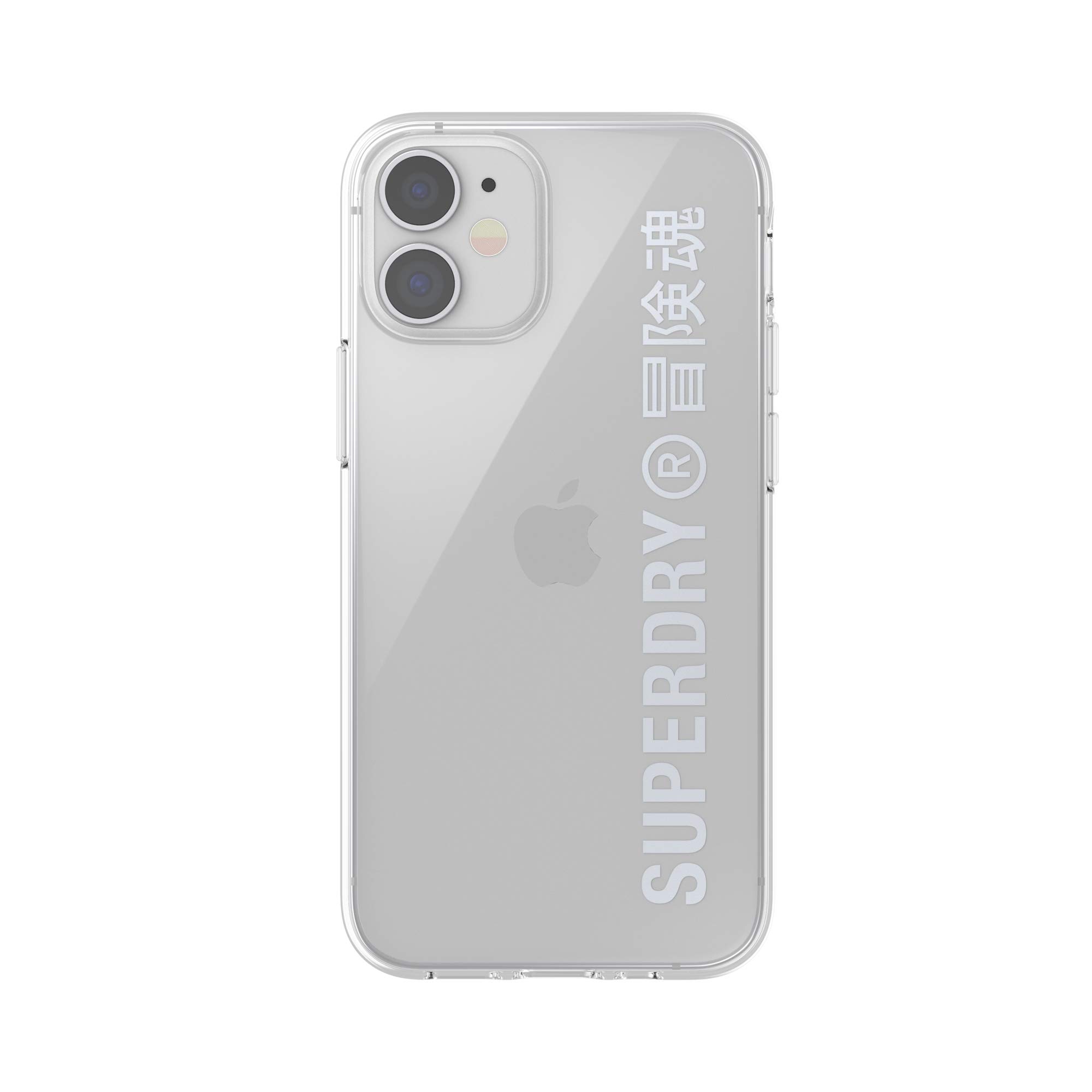 Superdry Coques de Protection Coque iPhone 12 Mini transparente argent