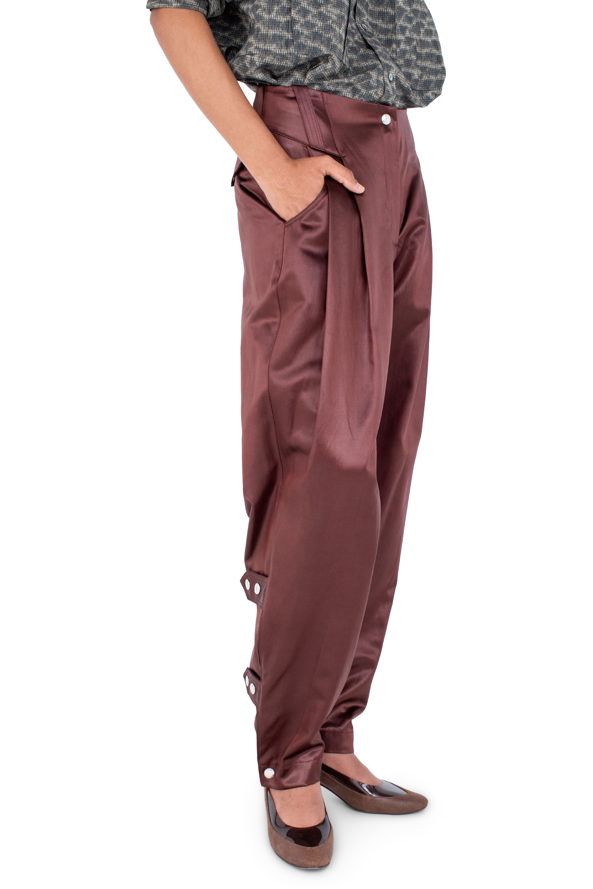 Kiko Kostadinov Bottoms PEREGRINE Trousers pantalon Burnt Umber enduit