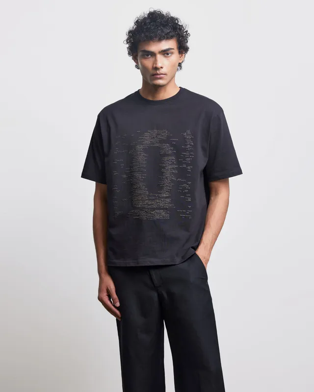 COUNTRYMADE T-shirts Absent Figure T-Shirt t-shirt en coton brodé
