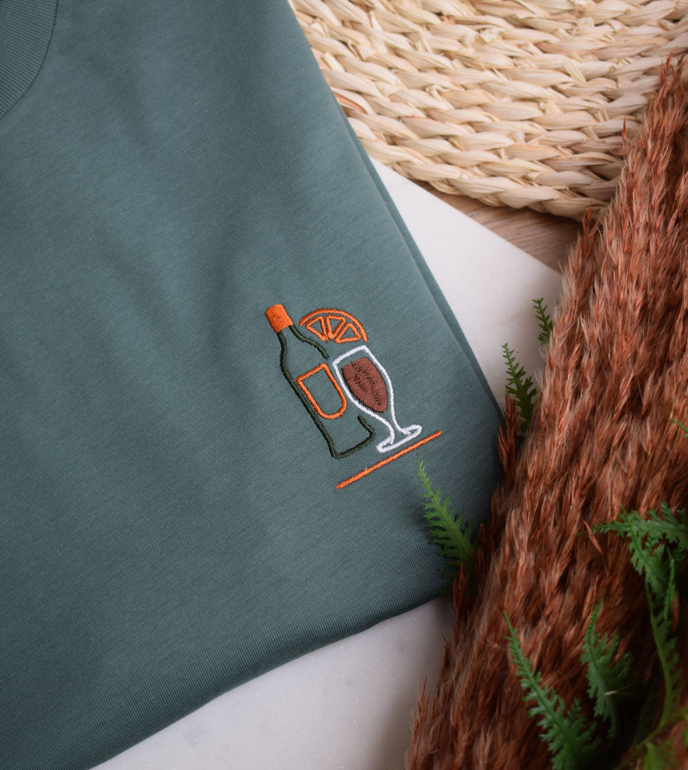 Juste Un T-shirt T-shirts Brodés Picon Bière des Vacances t-shirt coton biologique