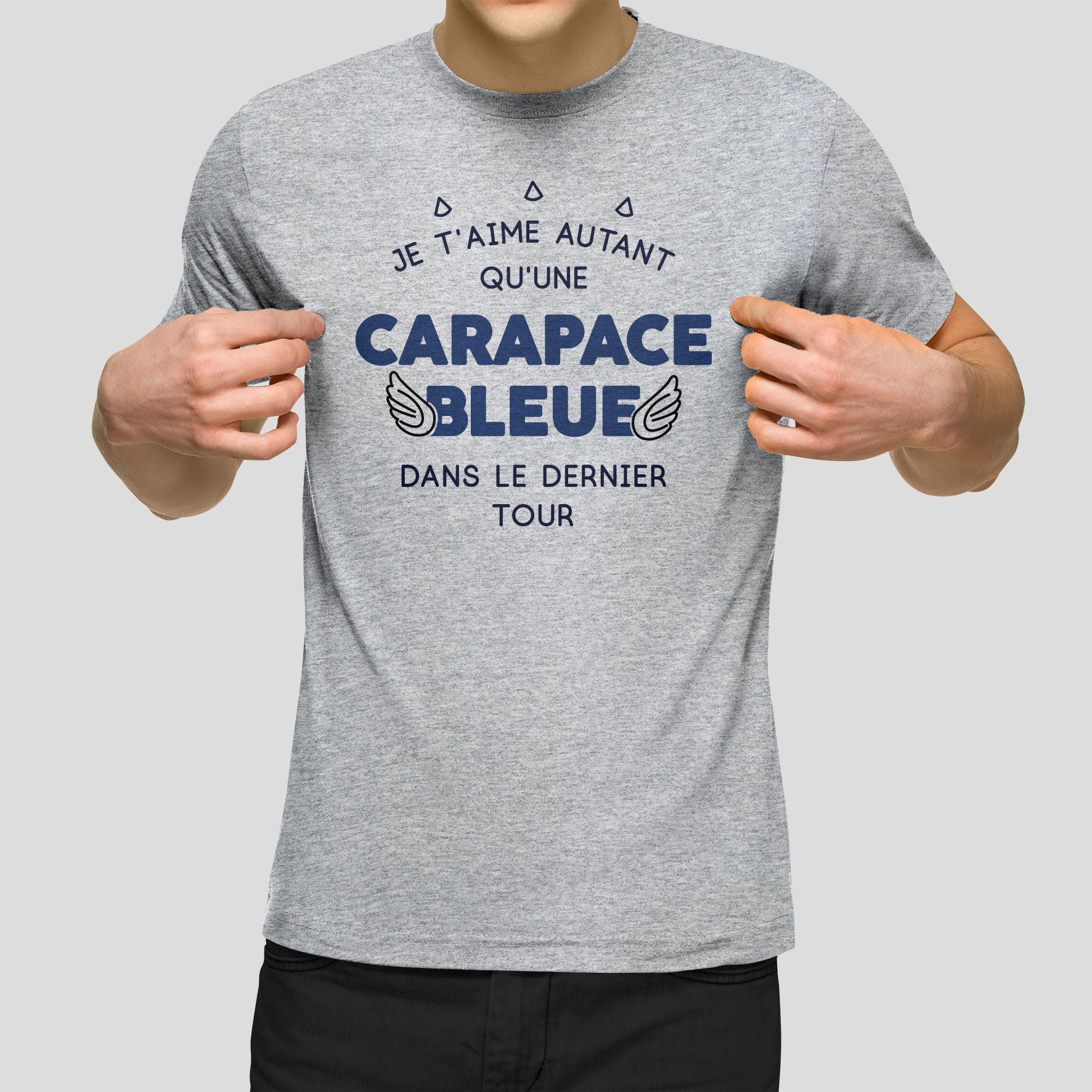 Juste Un T-shirt T-shirts Imprimés Carapace Bleue t-shirt imprimé